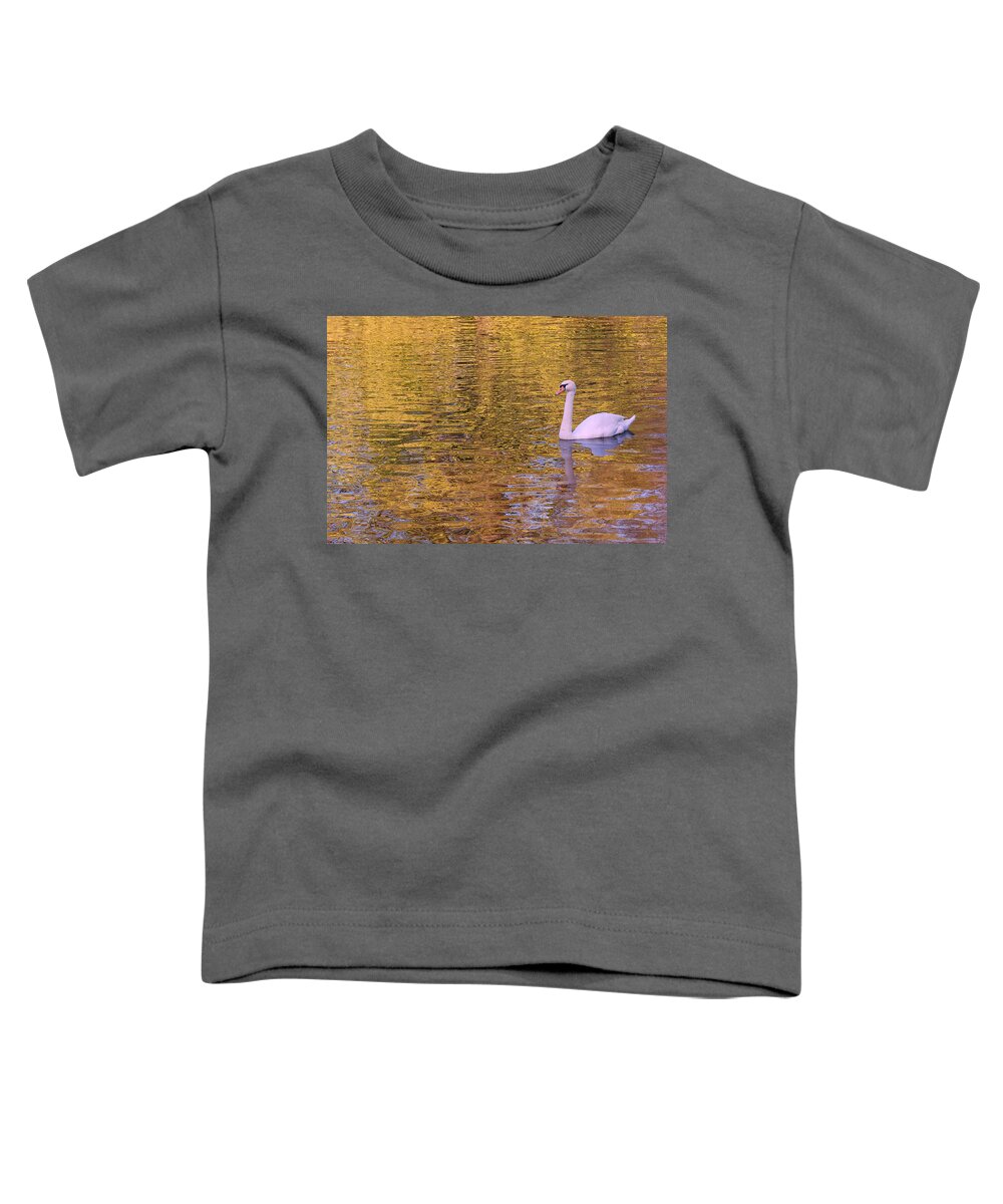 Swans Toddler T-Shirt featuring the photograph Tranquility by Allen Beatty