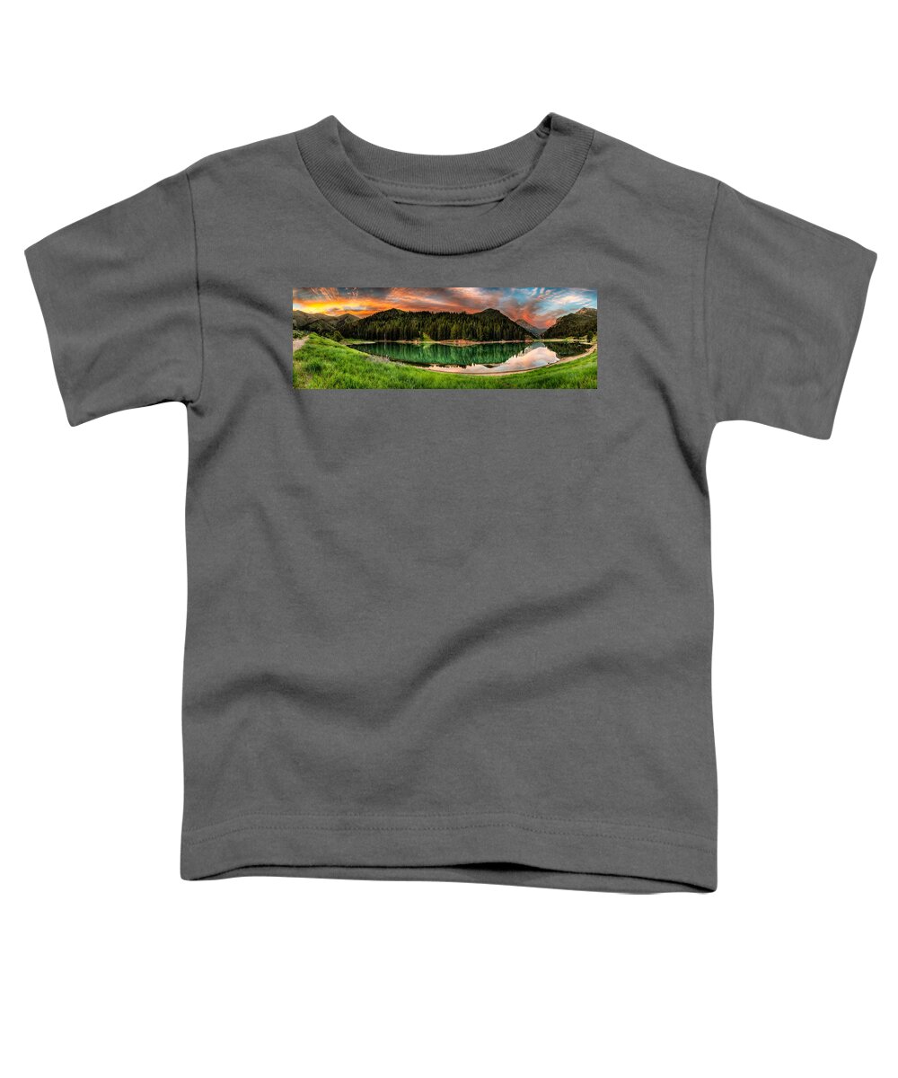 Reservoir Toddler T-Shirt featuring the photograph Tranquility by Brett Engle