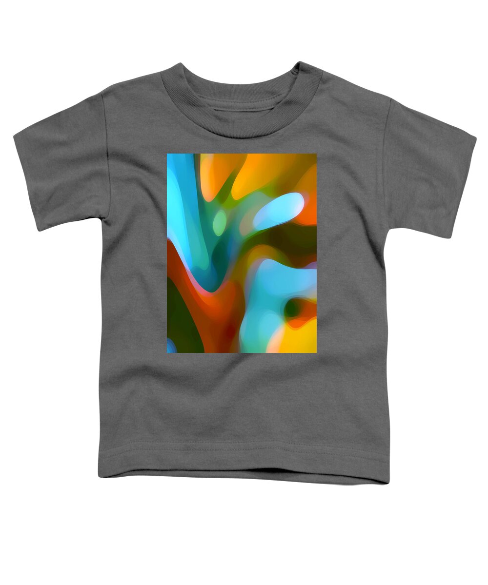 Abstract Toddler T-Shirt featuring the painting Tree Light 3 by Amy Vangsgard