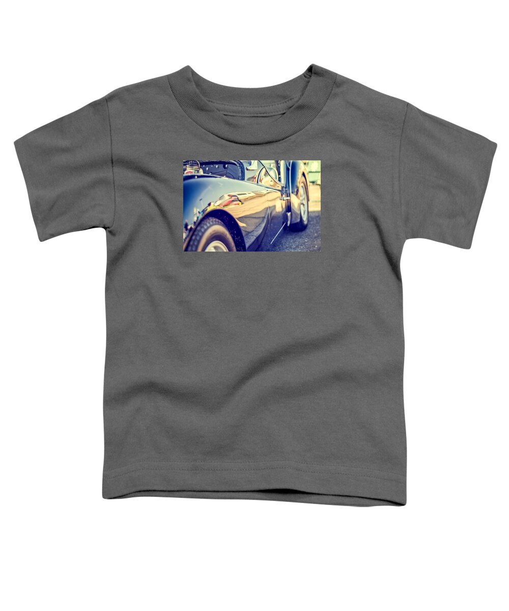 Road Toddler T-Shirt featuring the photograph Triumph TR3 by Spikey Mouse Photography