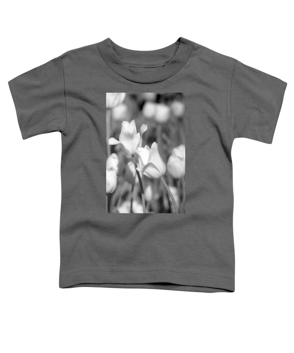 Tulip Toddler T-Shirt featuring the photograph Tulips - Infrared 13 by Pamela Critchlow