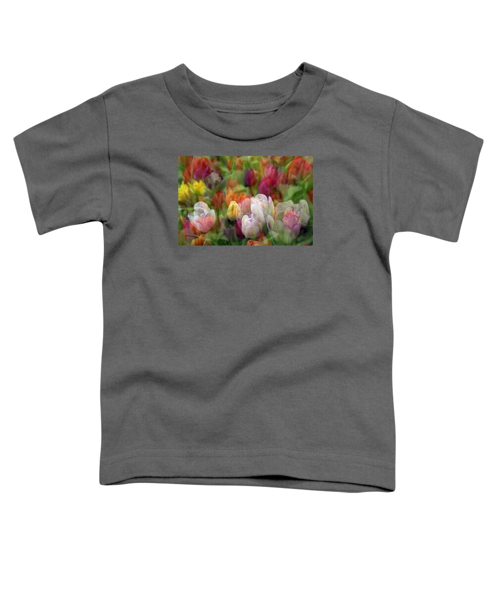 Penny Lisowski Toddler T-Shirt featuring the photograph Tulips by Penny Lisowski