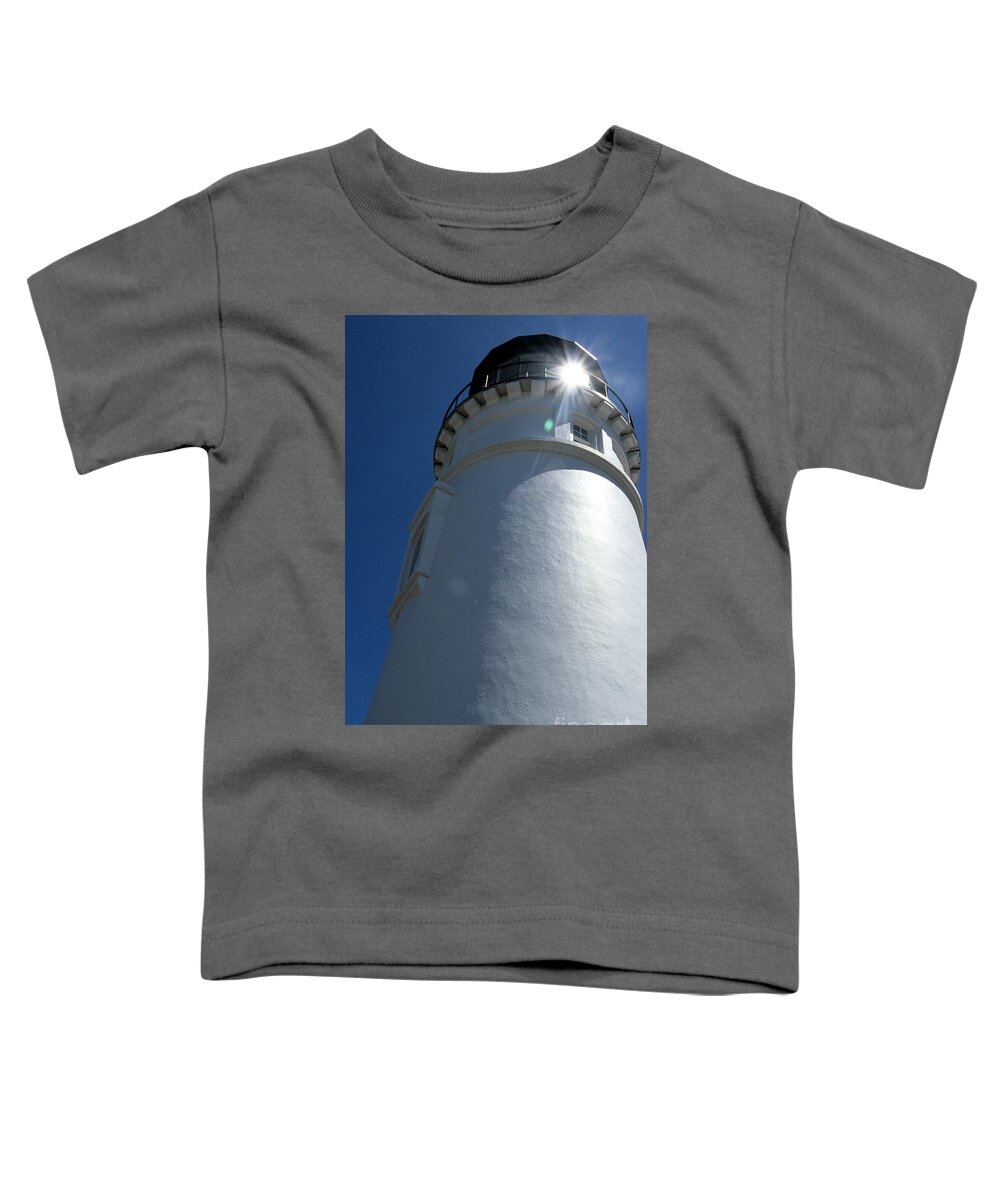 Umpqua Lighthouse Toddler T-Shirt featuring the photograph Umpqua River Light by Sharon Elliott