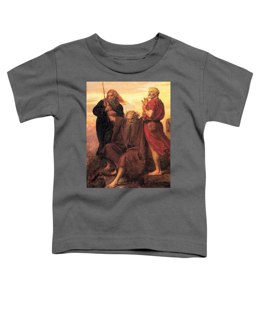 John Everett Millais Toddler T-Shirt featuring the painting Victory O Lord by John Everett Millais