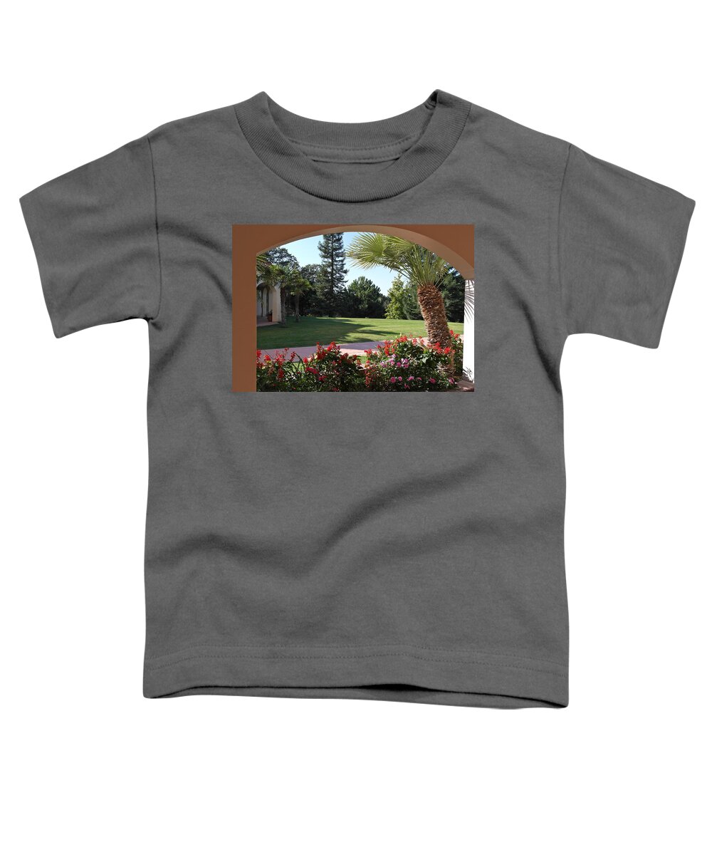 Veranda Toddler T-Shirt featuring the photograph View From the Veranda by Michele Myers