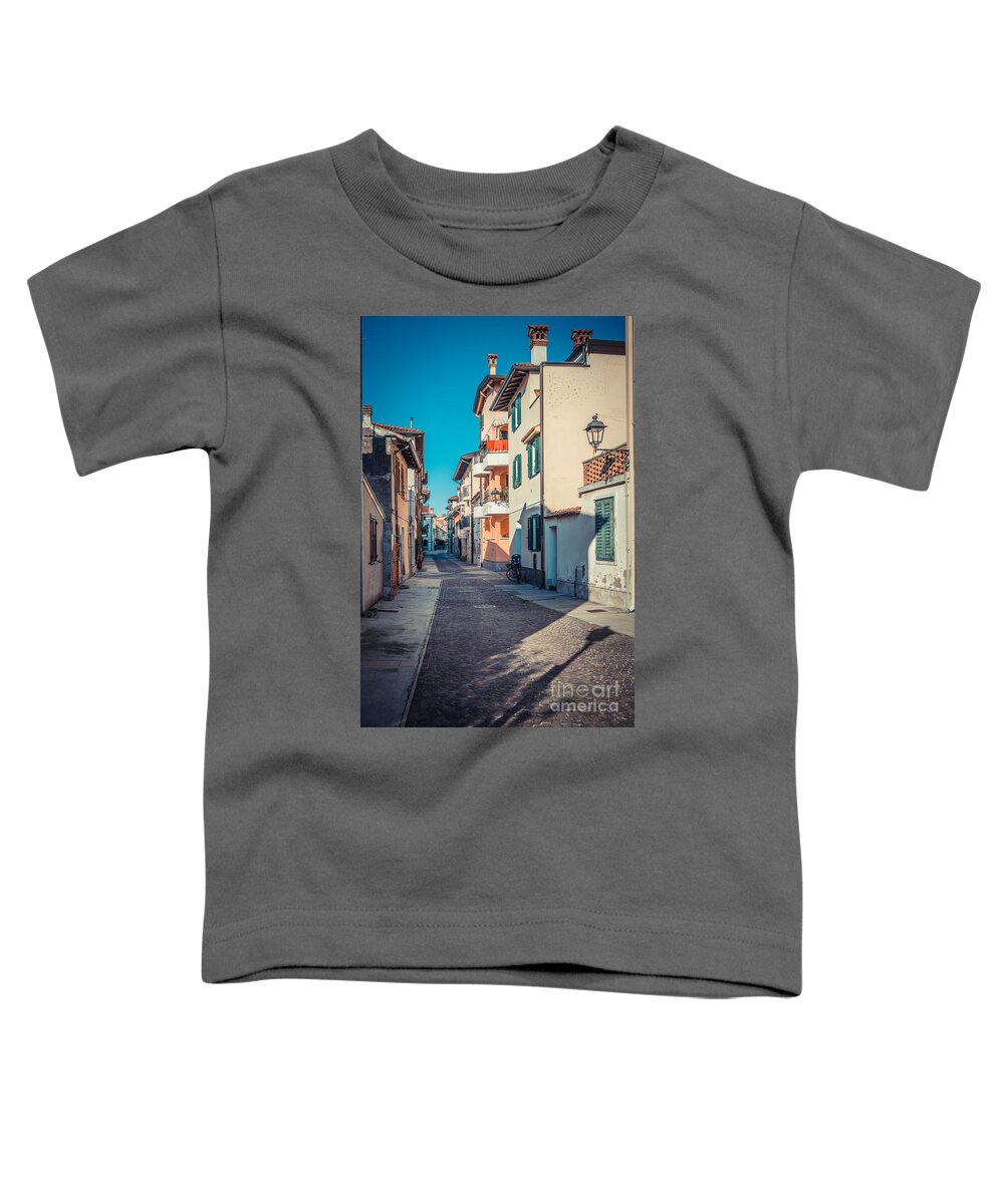 Friaul-julisch Venetien Toddler T-Shirt featuring the photograph walking through Grado - through the past by Hannes Cmarits