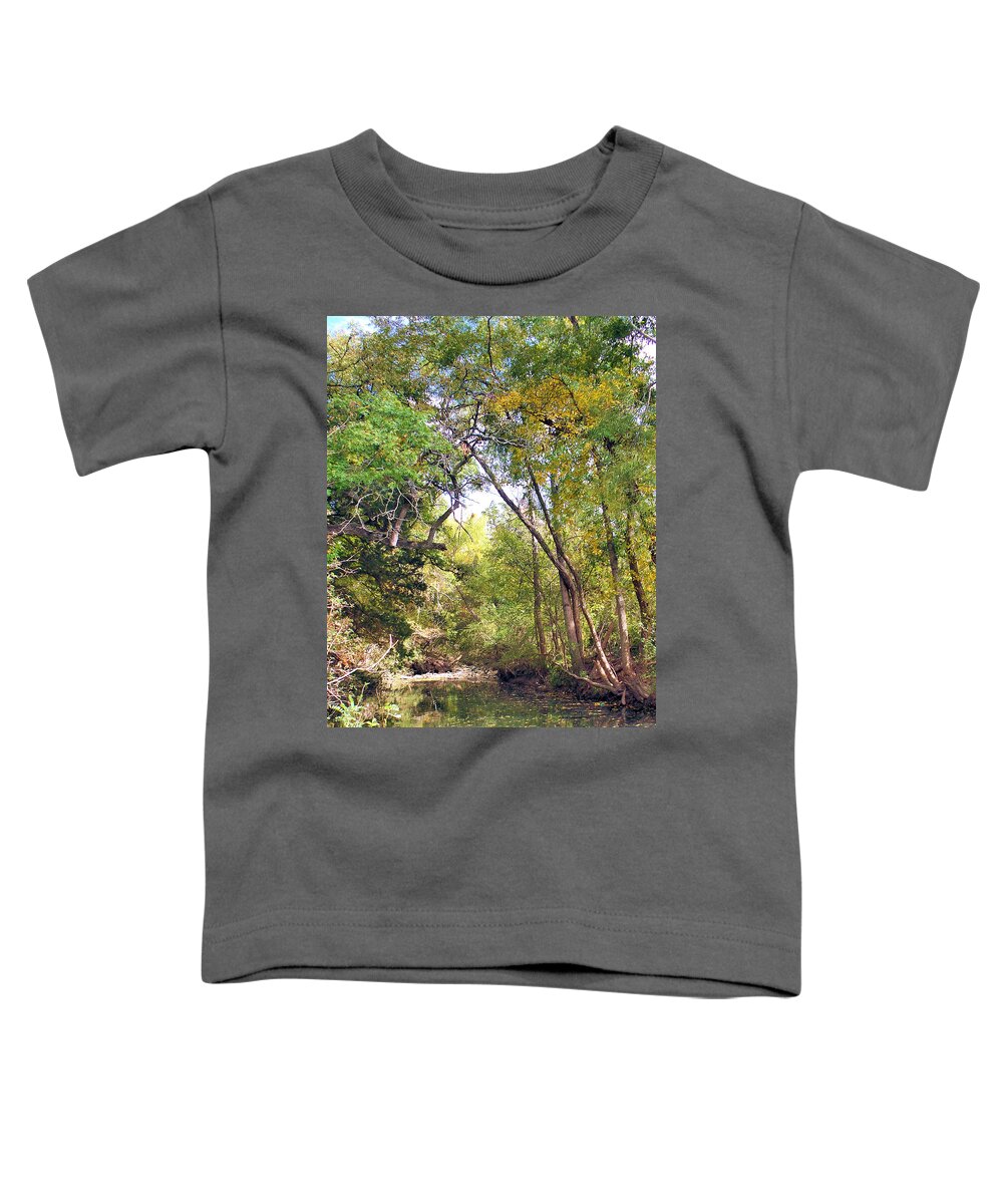 Walnut Creek Toddler T-Shirt featuring the painting Walnut Creek by Troy Caperton