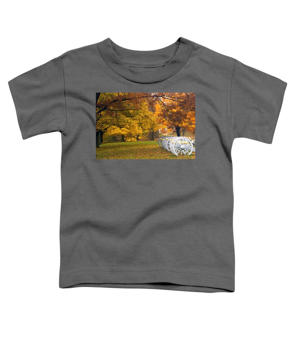 Cannon Toddler T-Shirt featuring the photograph War and Peace by Paul W Faust - Impressions of Light