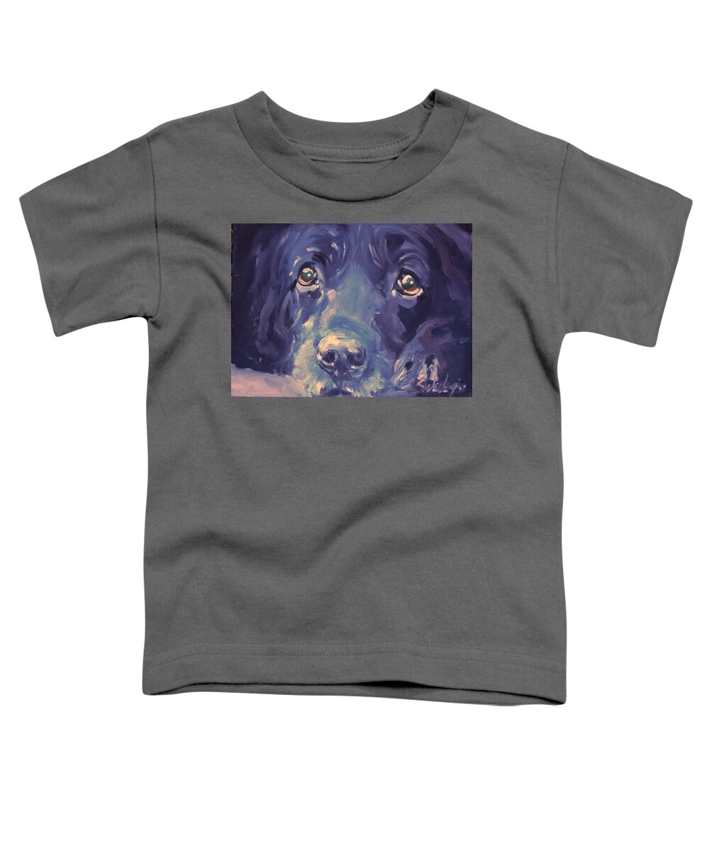 Labrador Retriever Toddler T-Shirt featuring the painting Watching Over You by Sheila Wedegis