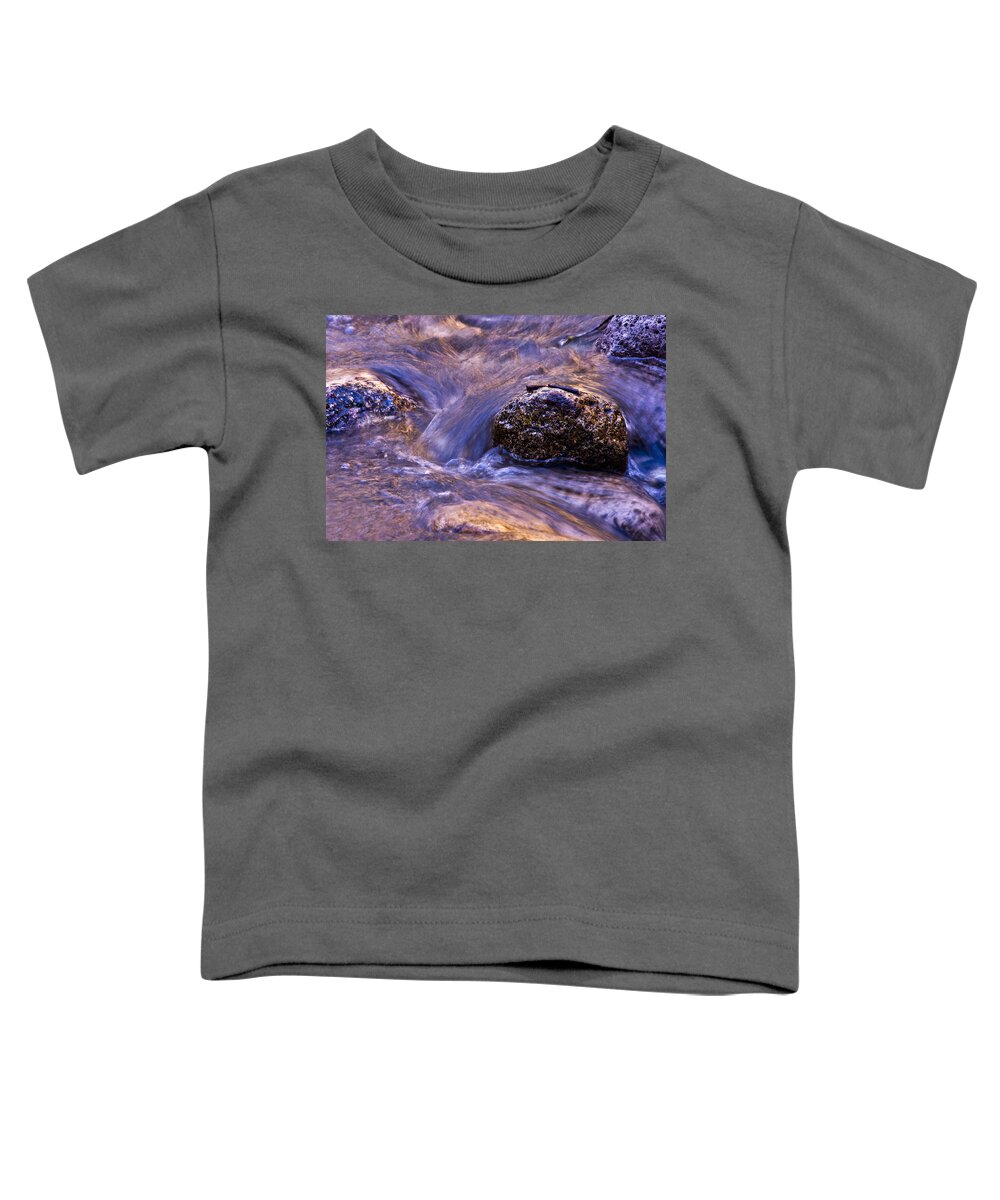 Abstract Toddler T-Shirt featuring the photograph Water Reflections by Anthony Mercieca