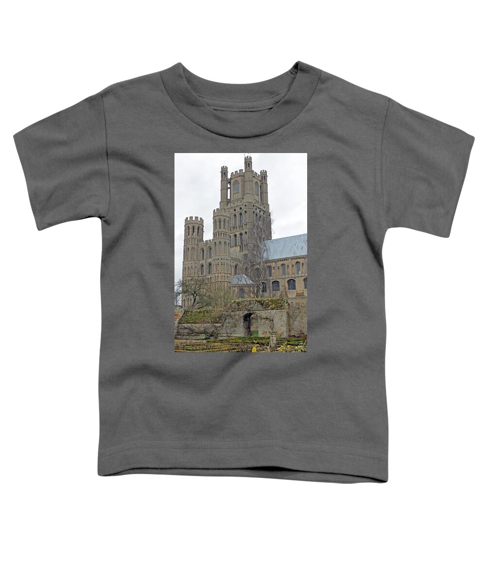 Cathedral Toddler T-Shirt featuring the photograph West Tower of Ely Cathedral by Tony Murtagh