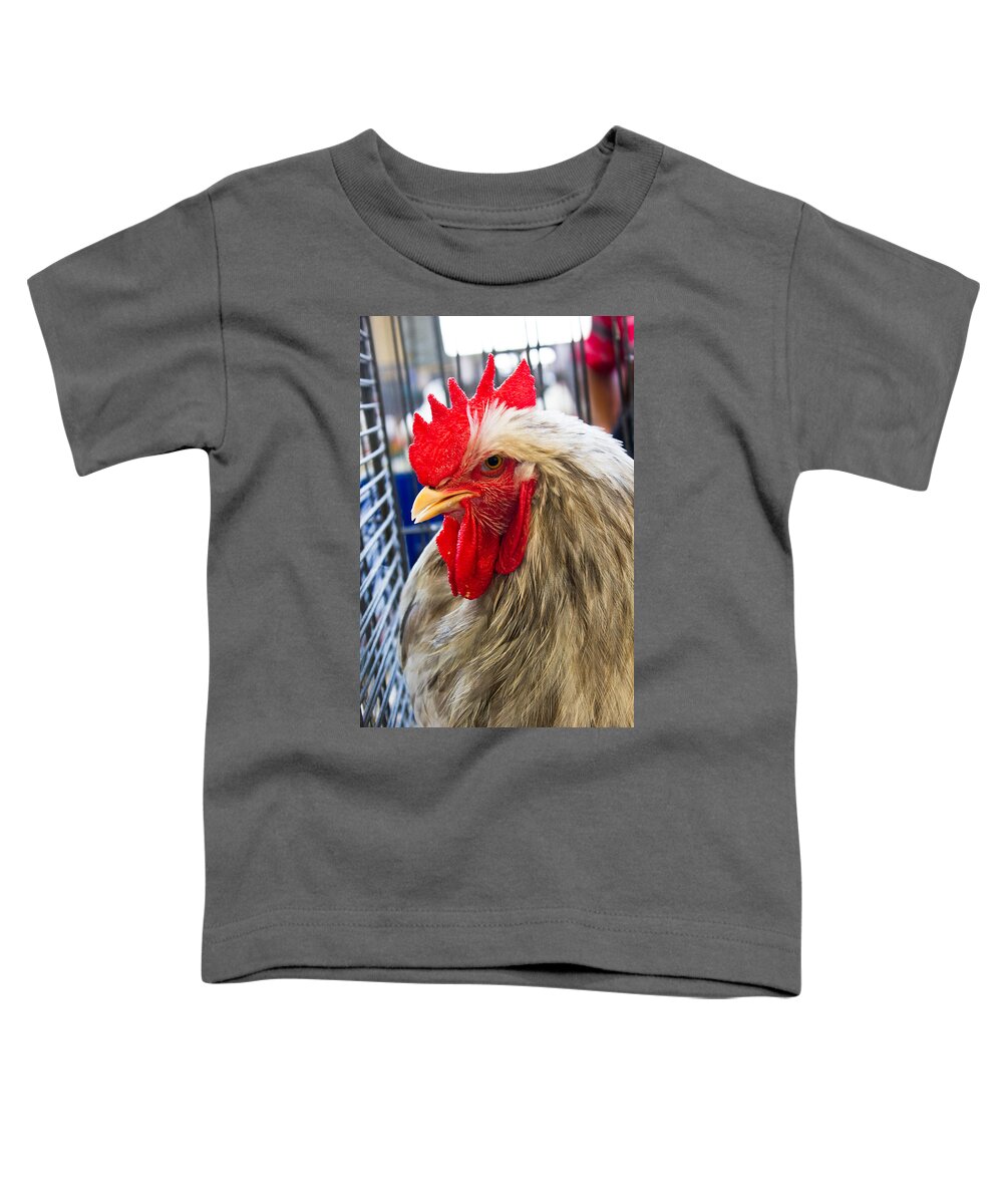 Chicken Toddler T-Shirt featuring the photograph Whatchu Looking At by Christie Kowalski