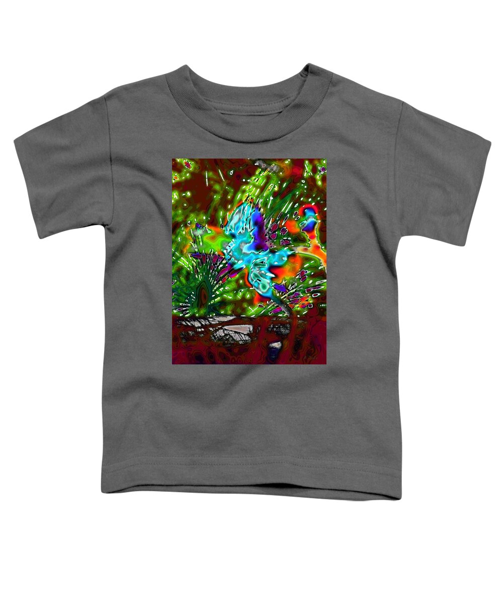 Souls Toddler T-Shirt featuring the digital art When Souls Rise Abstract by Alec Drake