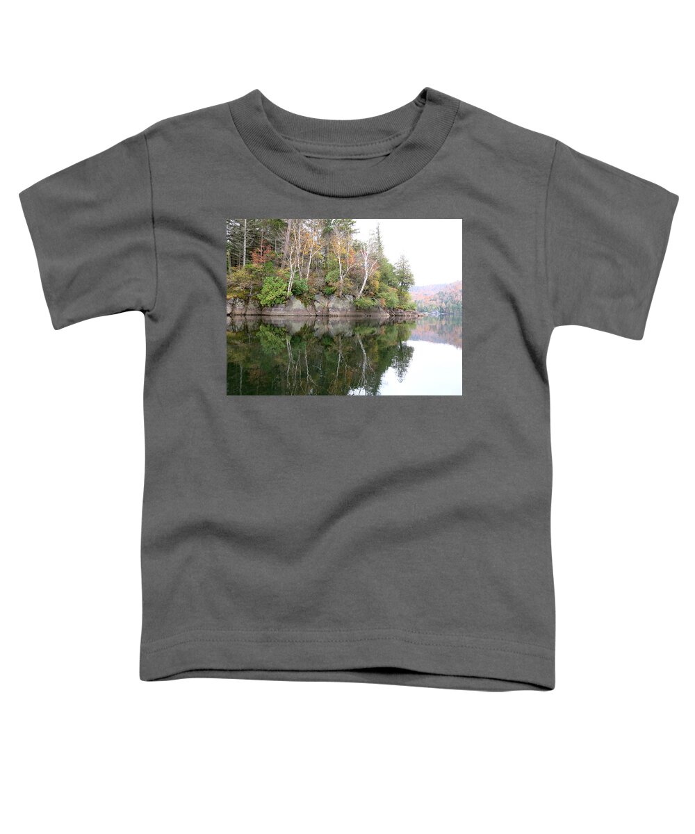 Birch Toddler T-Shirt featuring the photograph White Birch Reflections by Jean Macaluso