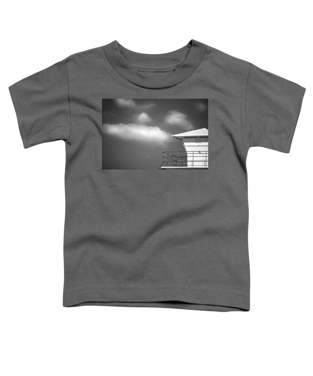 Beach Toddler T-Shirt featuring the photograph White Tower White Cloud by Peter Tellone