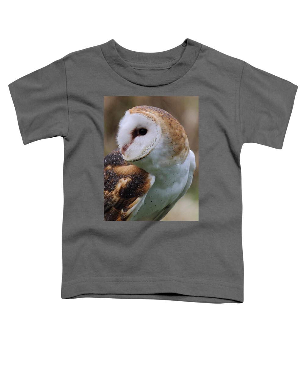 Barn Owl Toddler T-Shirt featuring the photograph Who Said That? by Randy Hall