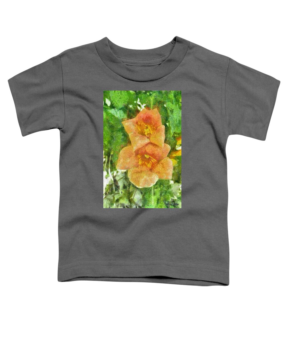 Bloom Toddler T-Shirt featuring the painting Wild Flowers by Jeffrey Kolker