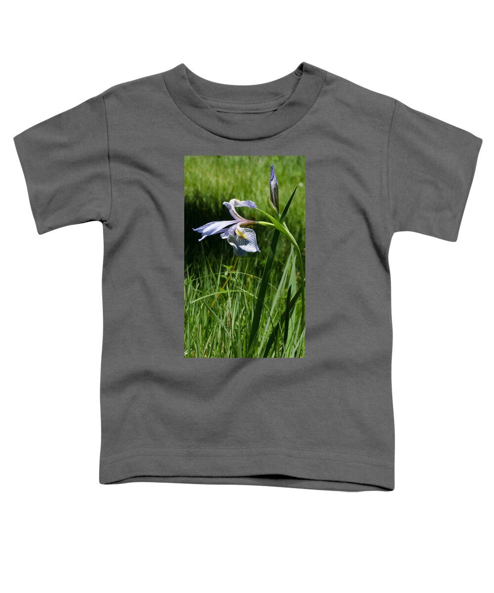 Dakota Toddler T-Shirt featuring the photograph Wild Iris by Greni Graph