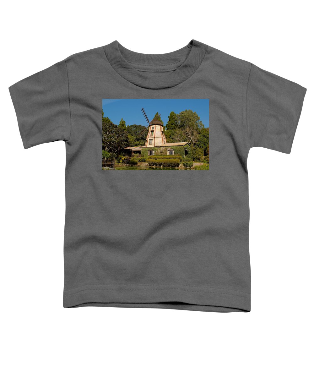 Waterfall Toddler T-Shirt featuring the photograph Windmill 4 by Richard J Cassato