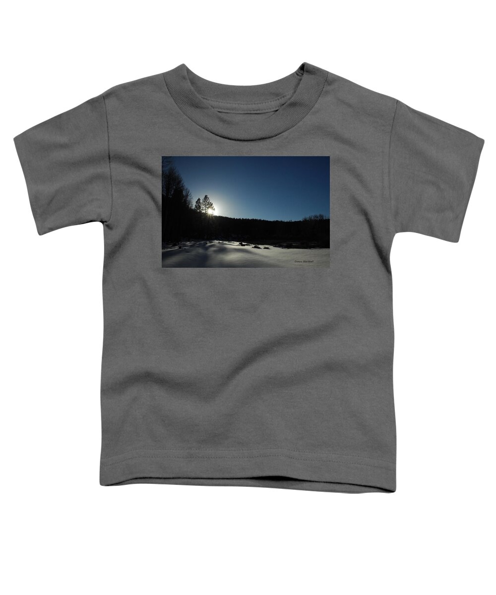 Winter Toddler T-Shirt featuring the photograph Winter's Twilight by Donna Blackhall