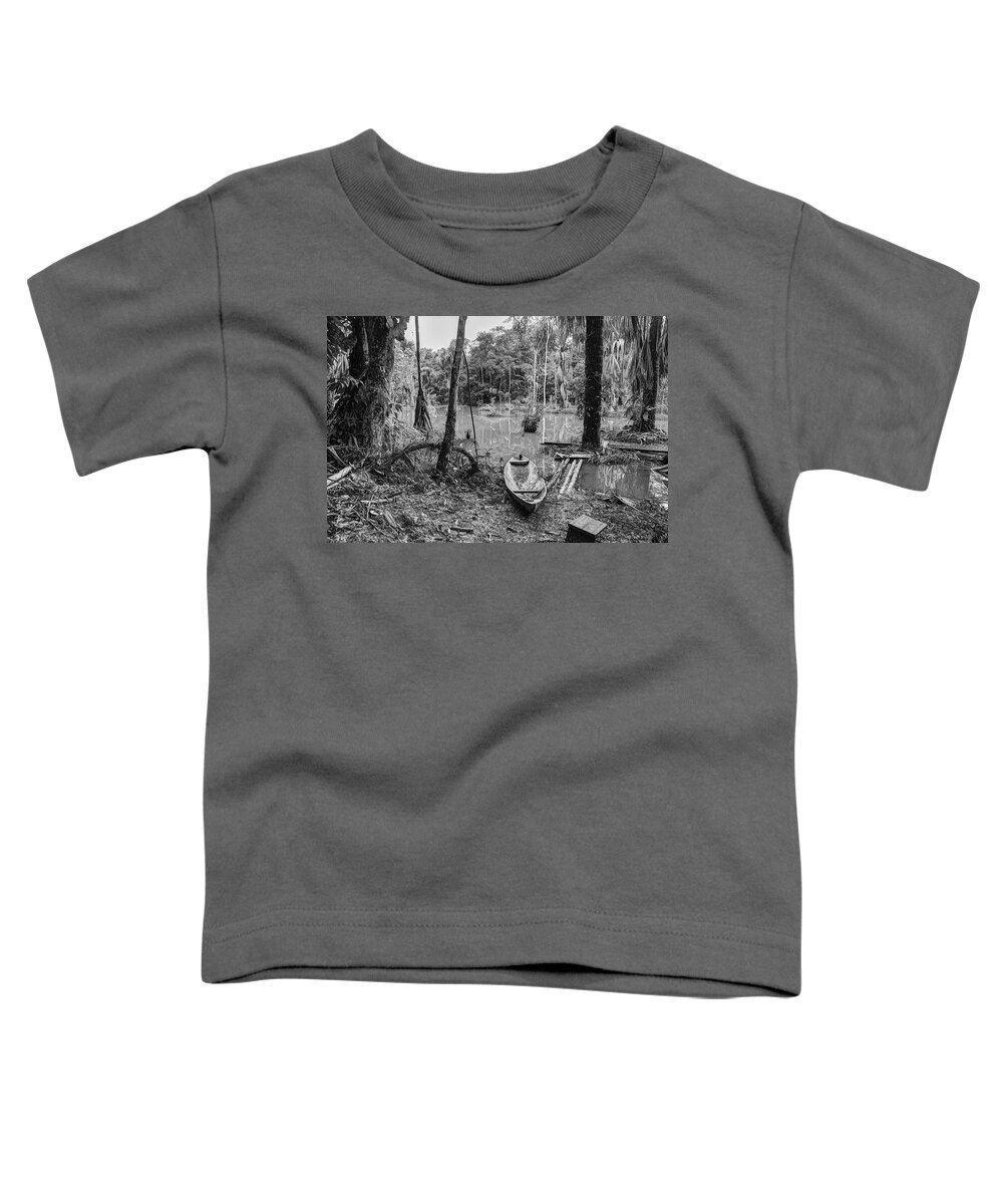 Photograph Toddler T-Shirt featuring the photograph Wooden Canoe by Richard Gehlbach