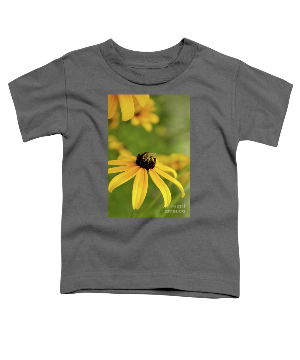 Floral Prints Toddler T-Shirt featuring the photograph Yellow Attracts Yellow by Aimelle Ml