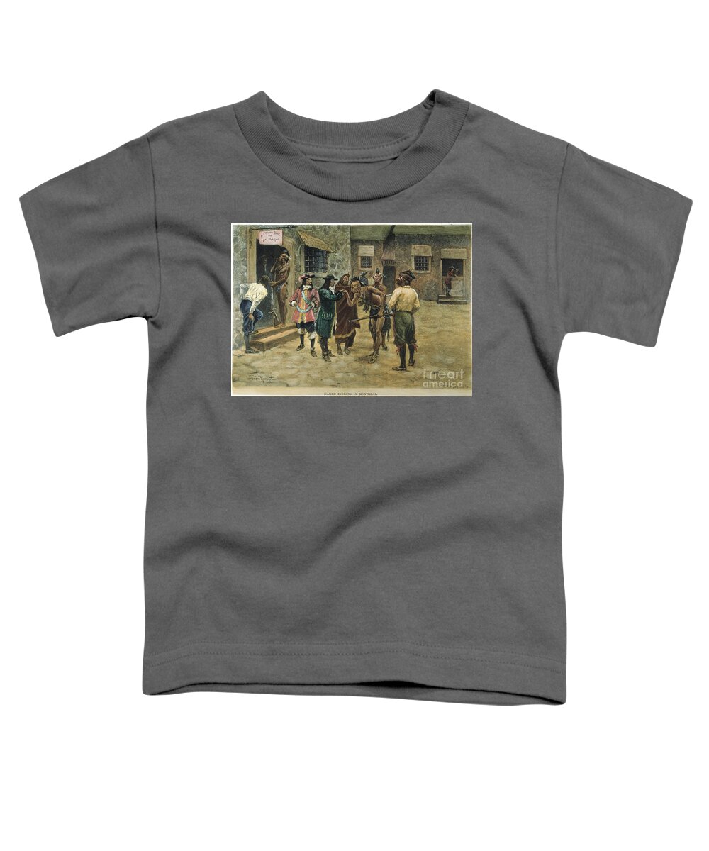 17th Century Toddler T-Shirt featuring the photograph Canada: Fur Trade #1 by Granger