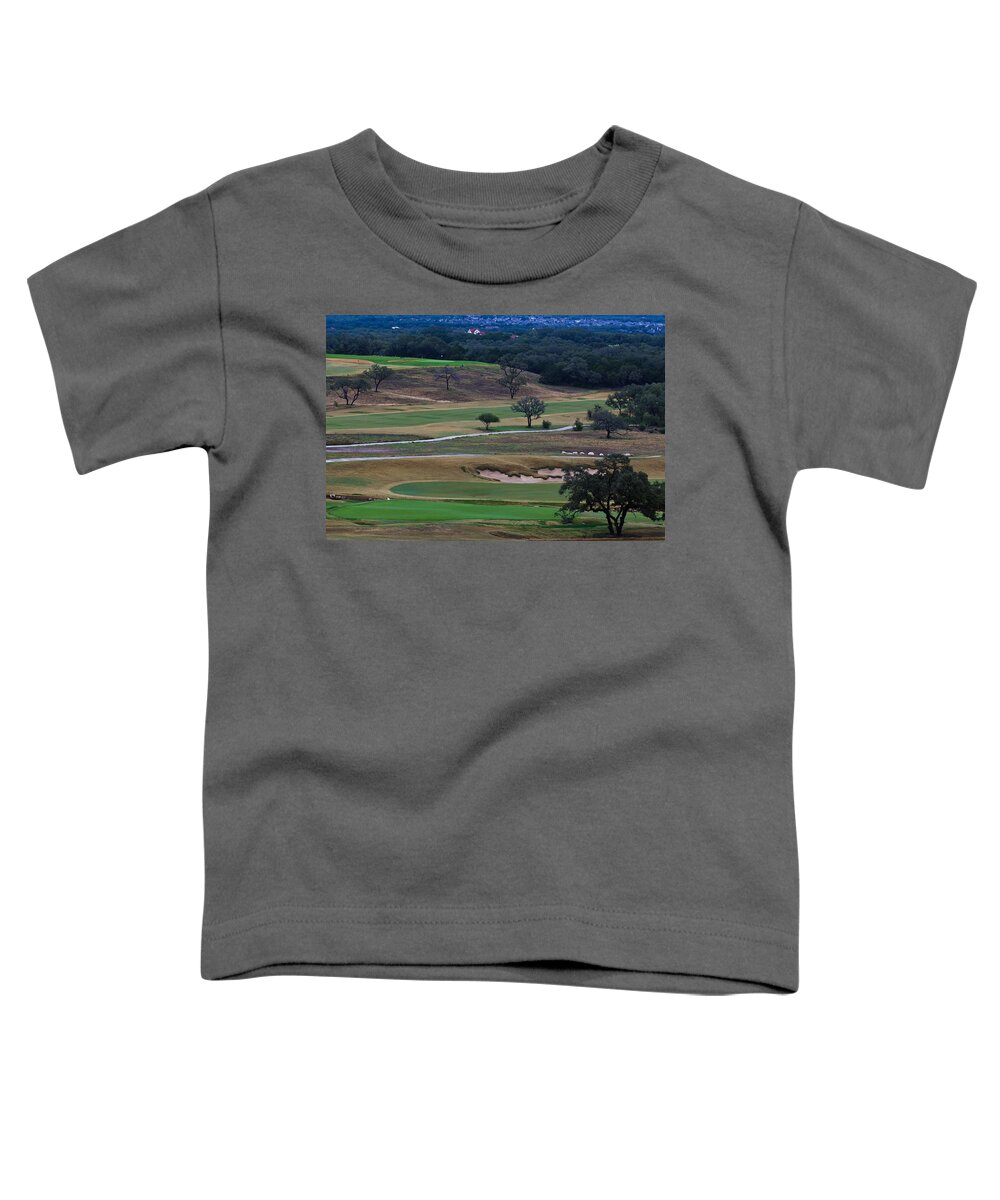 Tpc Toddler T-Shirt featuring the photograph 18th Green at TPC San Antonio by Ed Gleichman