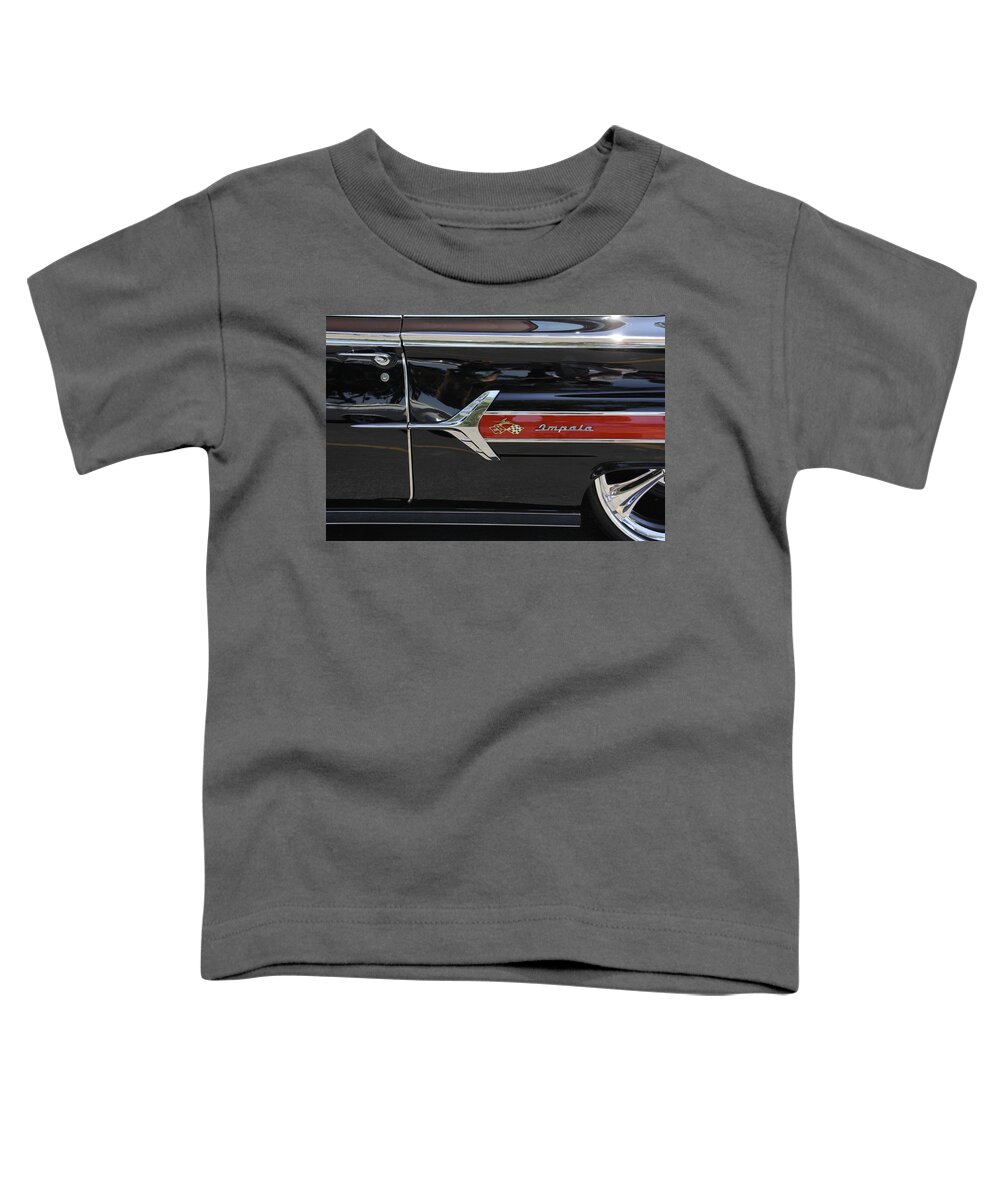 Transportation Toddler T-Shirt featuring the photograph 1960 Chevy Impala by Mike McGlothlen