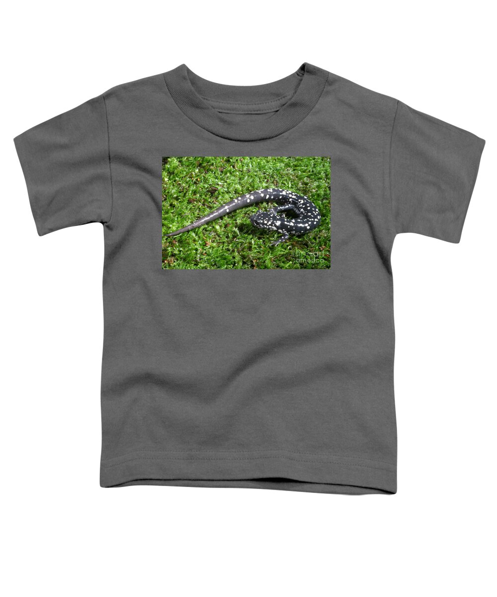 Animal Toddler T-Shirt featuring the photograph Slimy Salamander #3 by Ted Kinsman