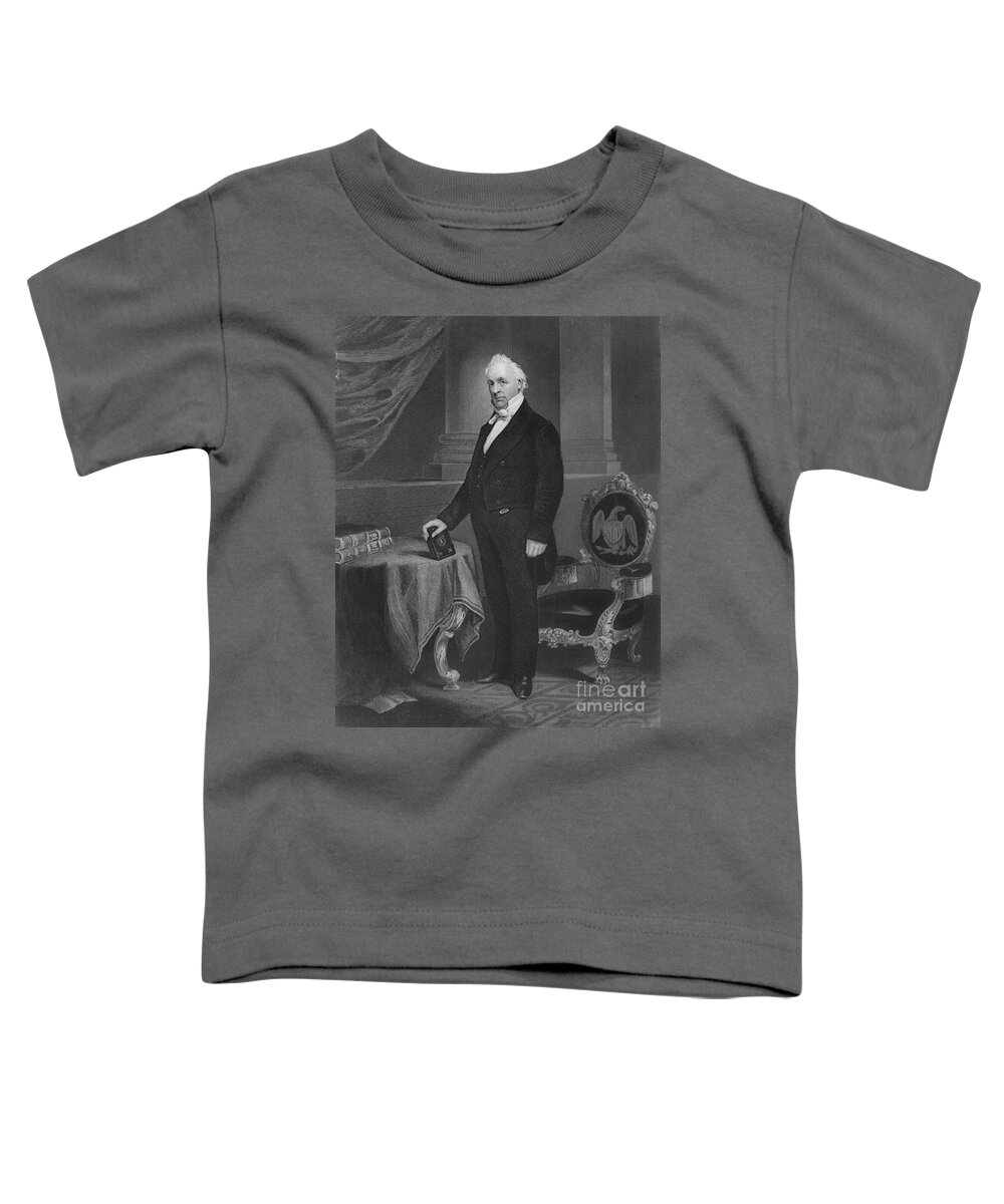 Government Toddler T-Shirt featuring the James Buchanan, 15th American President #6 by Photo Researchers