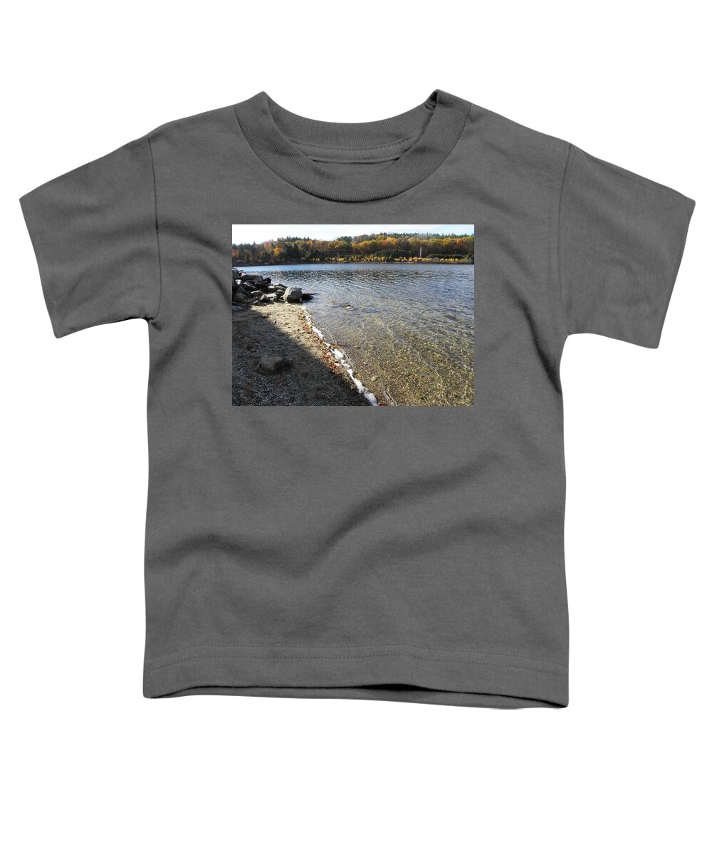 Fall Toddler T-Shirt featuring the photograph a fall day in New England by Kim Galluzzo