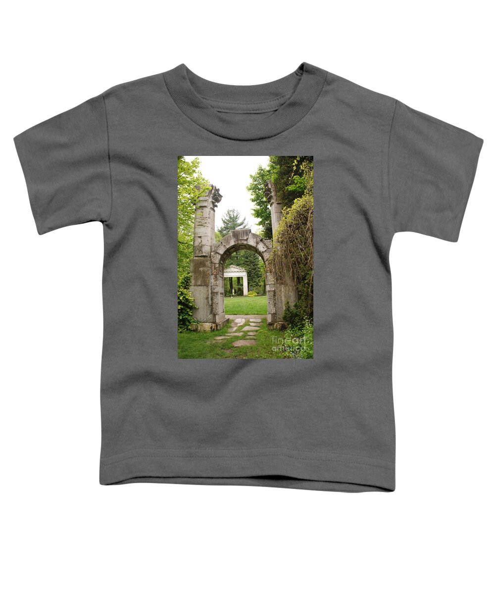 Guildwood Park Toddler T-Shirt featuring the photograph Archway Path by Grace Grogan