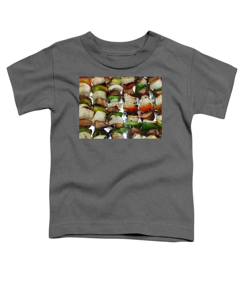Fresh Toddler T-Shirt featuring the photograph BBQ grilled vegetables by Richard Bryce and Family