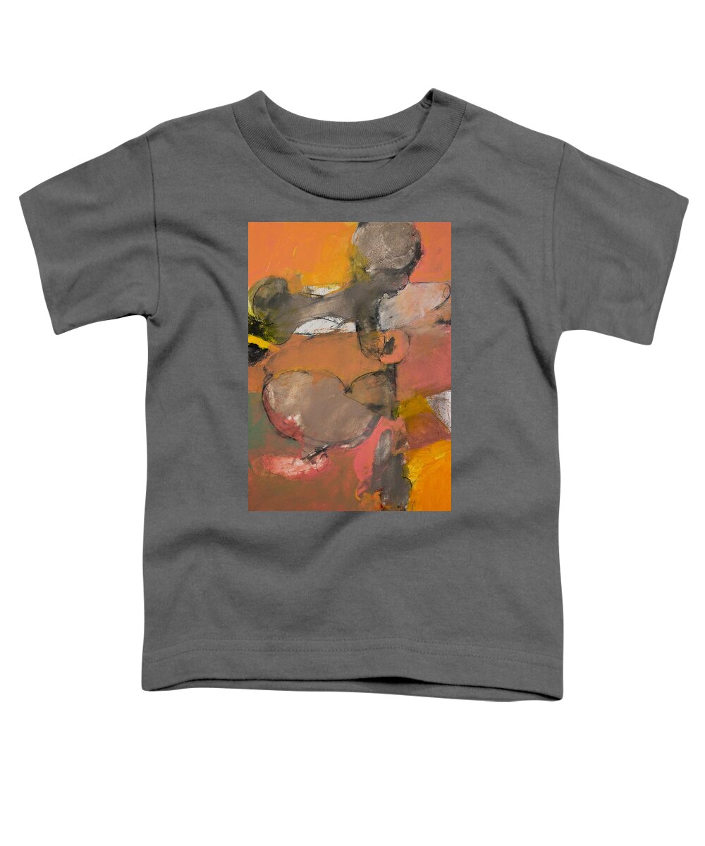 Abstract Painting Toddler T-Shirt featuring the painting Breastbone by Cliff Spohn