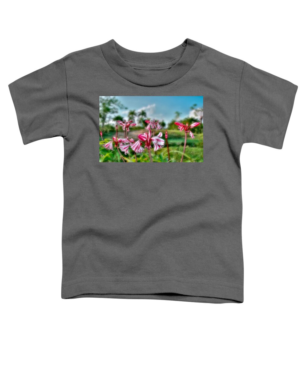 Cuba Pinar Del Rio Toddler T-Shirt featuring the photograph Cuba. Tararacos wildflower in Pinar del Rio by Juan Carlos Ferro Duque