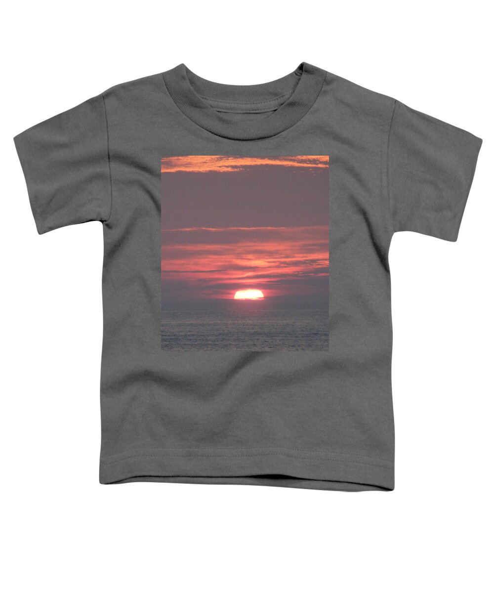 Sunrise Photography Toddler T-Shirt featuring the photograph Deep Sunrise by Kim Galluzzo