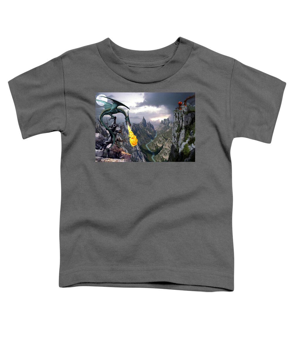 Dragon Toddler T-Shirt featuring the photograph Dragon Valley by MGL Meiklejohn Graphics Licensing