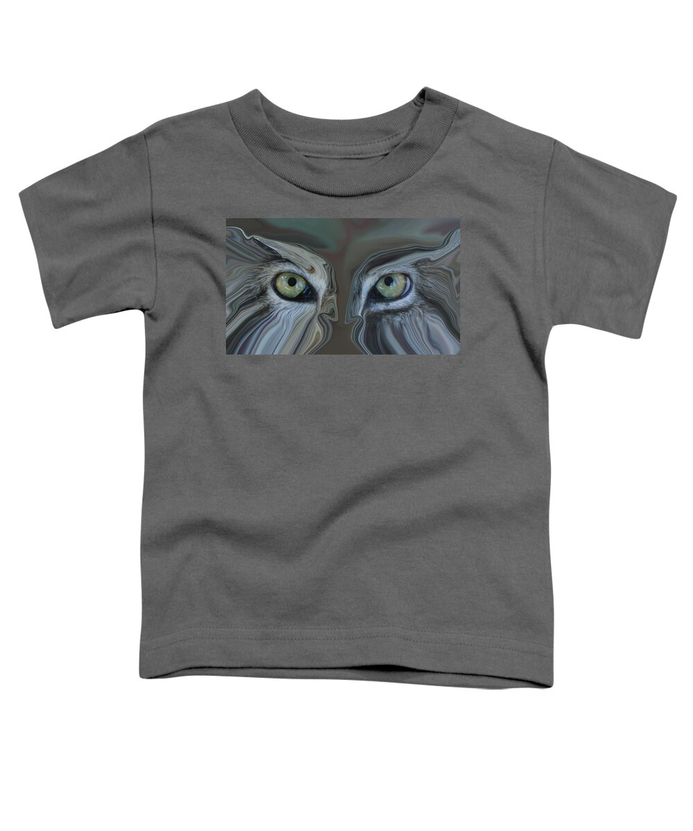 Eyes Toddler T-Shirt featuring the photograph Face Off by Ernest Echols