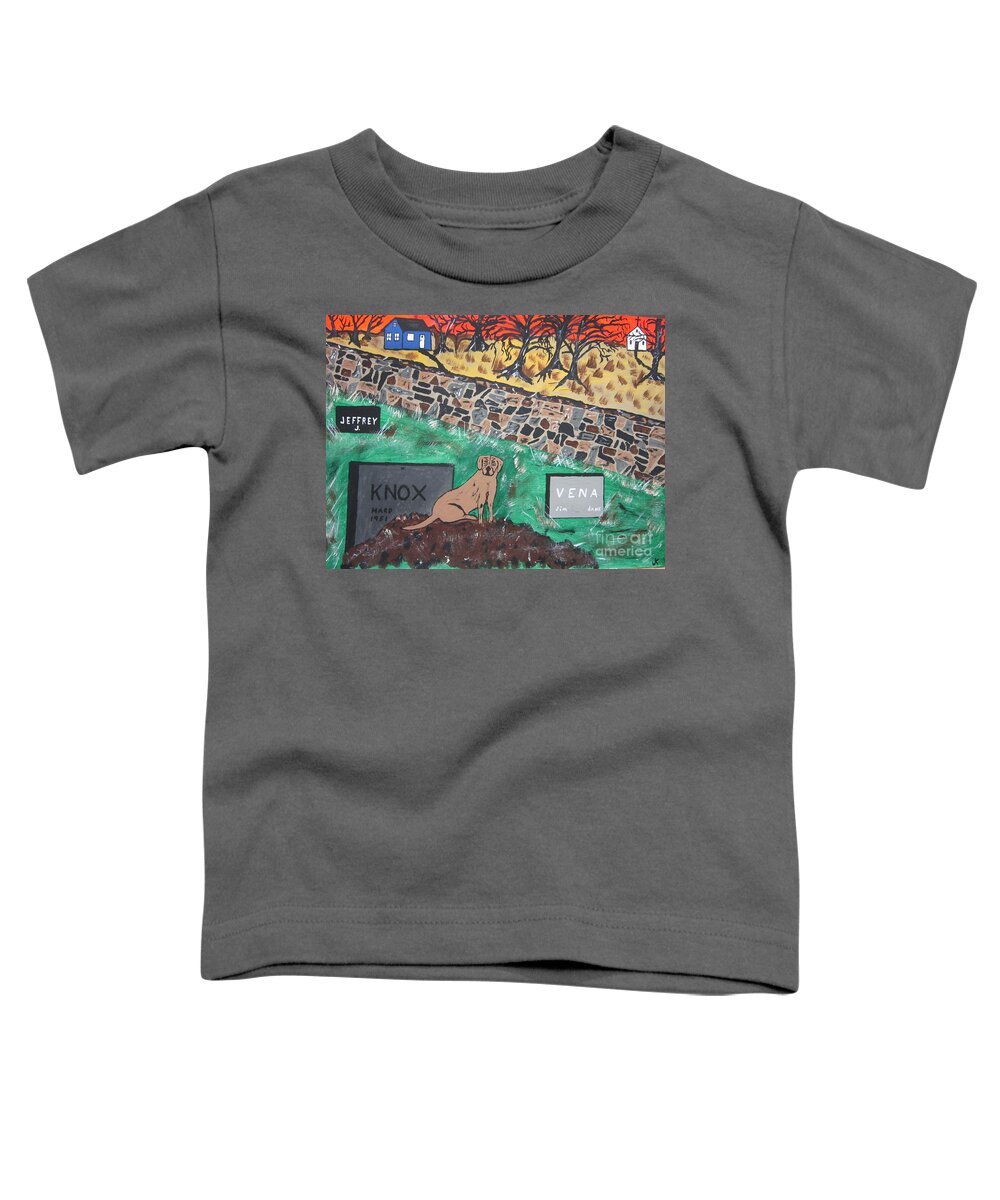Lab Toddler T-Shirt featuring the painting Faithful Friend by Jeffrey Koss