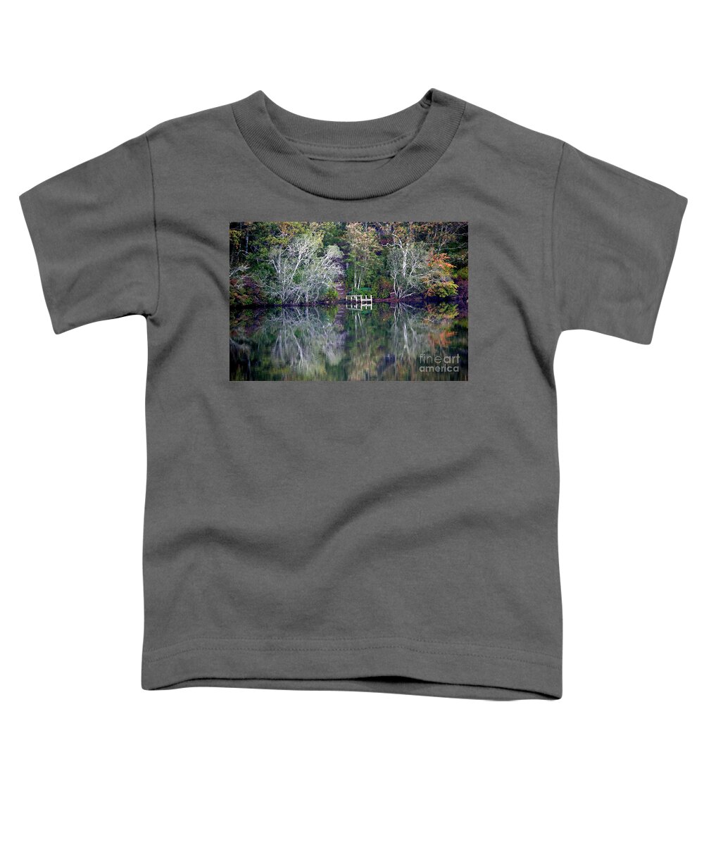 Fall Toddler T-Shirt featuring the photograph Farewell to Summer - Digital Painting by Carol Groenen
