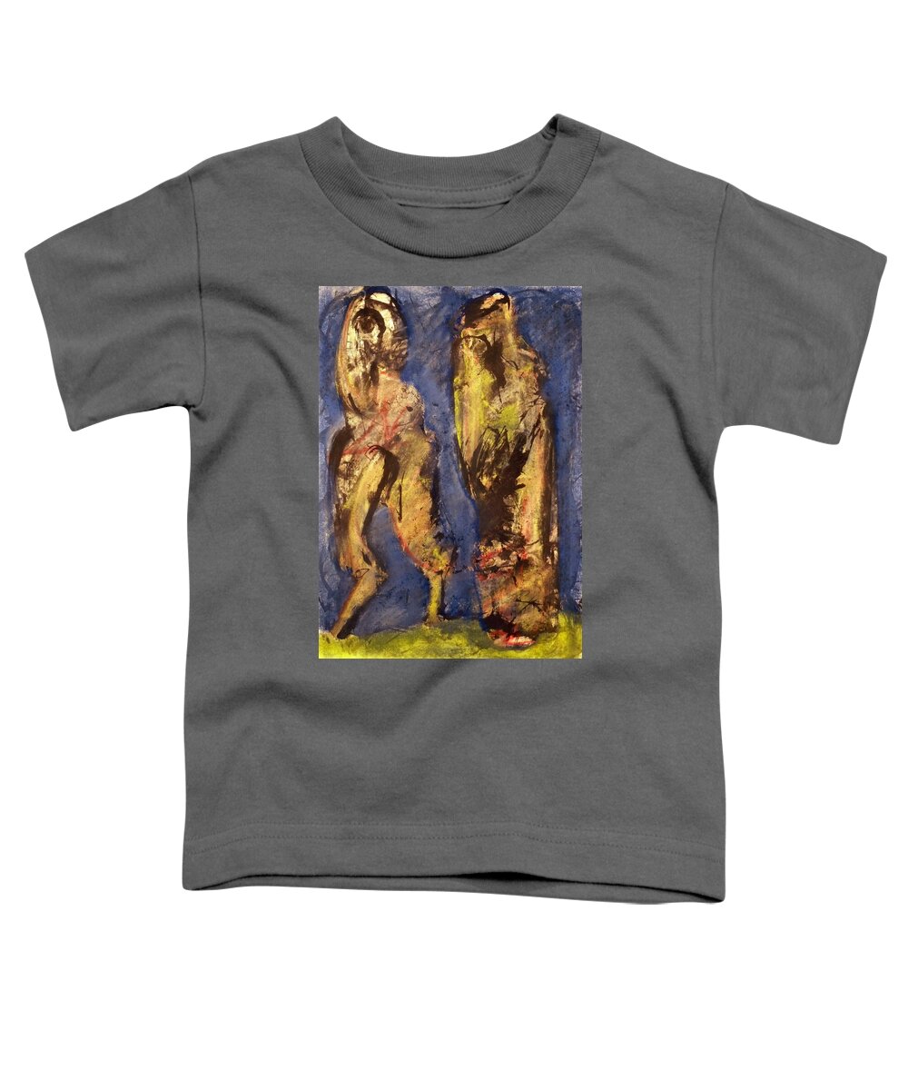 Landscape Toddler T-Shirt featuring the pastel Figures In Landscape by JC Armbruster