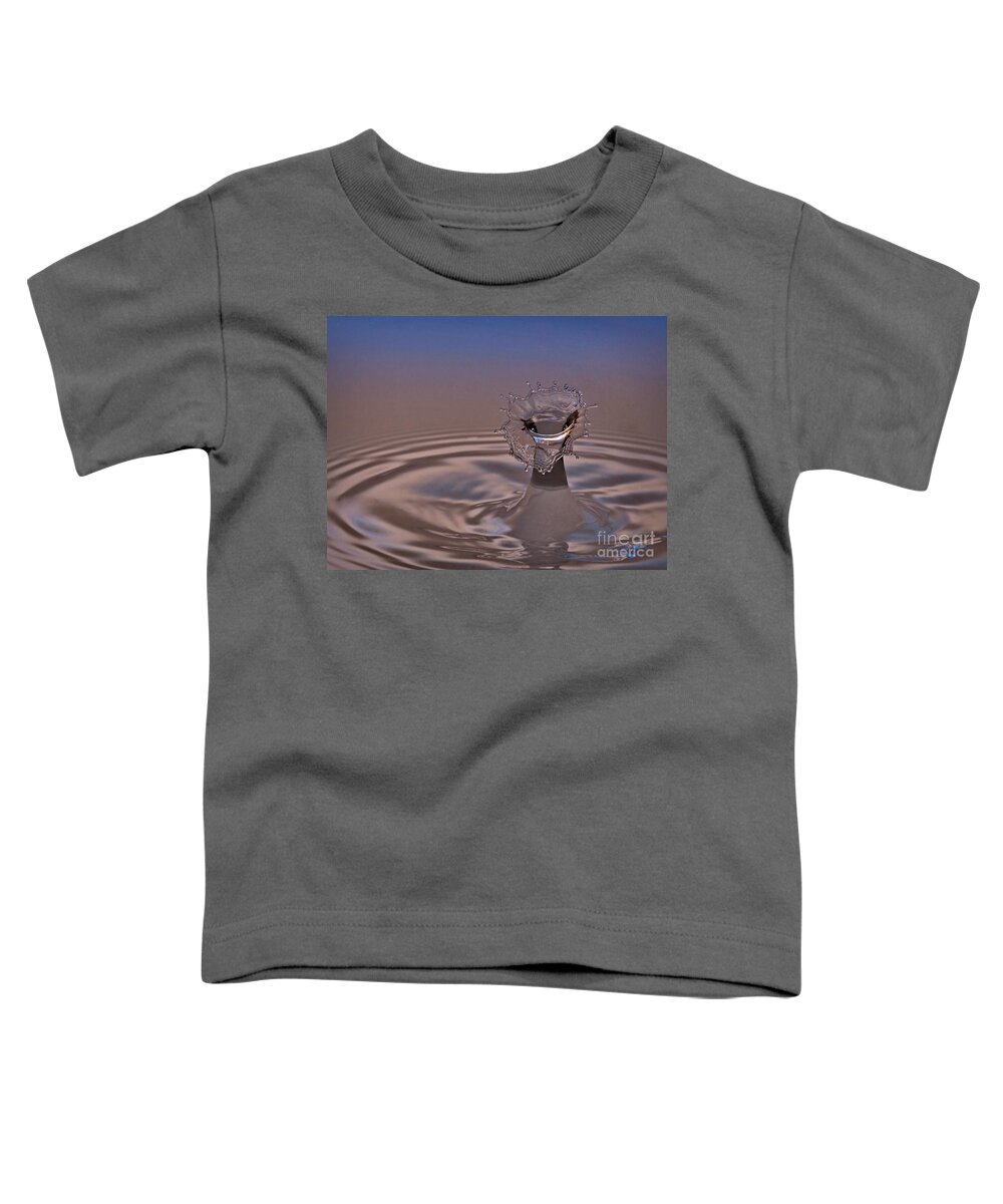 Water Toddler T-Shirt featuring the photograph Fluid Flower by Susan Candelario