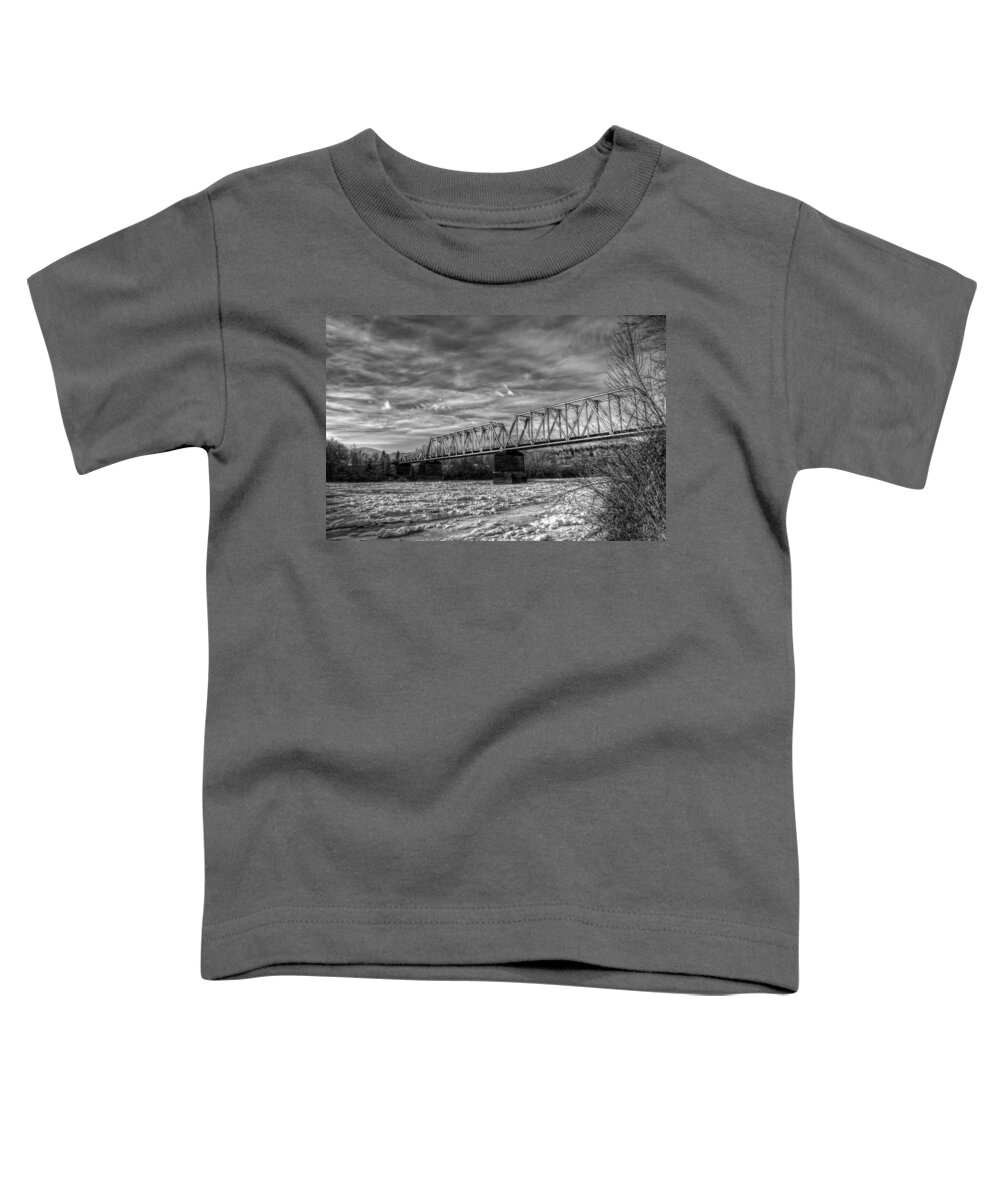 Hdr Toddler T-Shirt featuring the photograph Frozen Tracks by Brad Granger