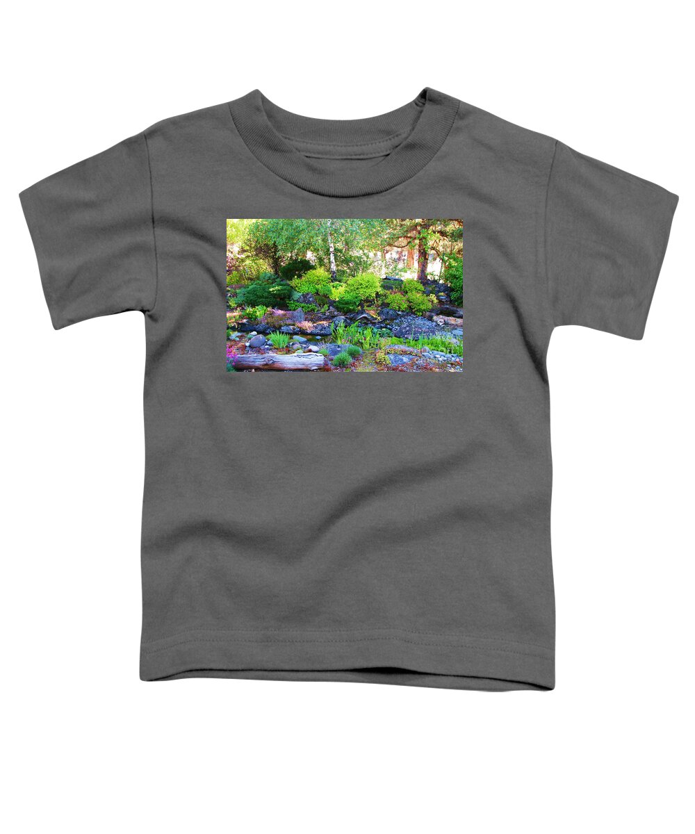 Garden Creek Toddler T-Shirt featuring the photograph Garden Creek by Michele Penner