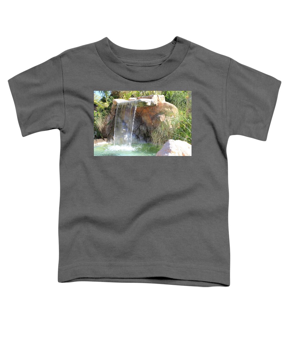 Waterfall Toddler T-Shirt featuring the photograph Garden Waterfall by Shane Bechler