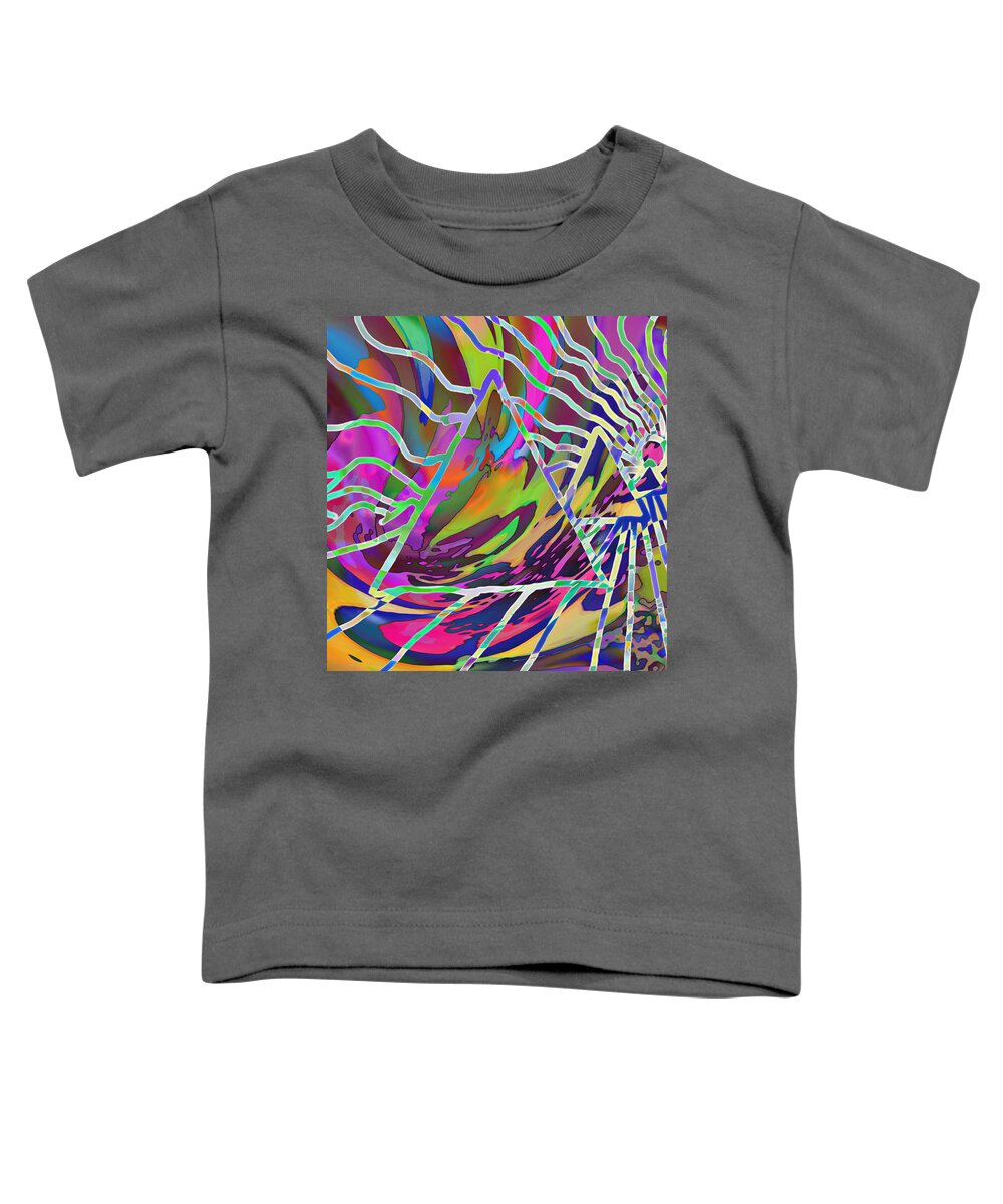 Pyramids Toddler T-Shirt featuring the mixed media Giza by Kevin Caudill