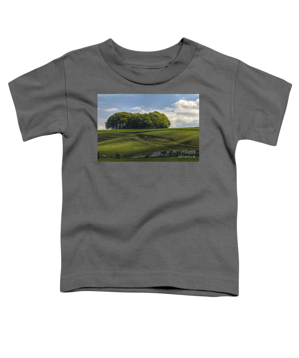 Hackpen Hill Toddler T-Shirt featuring the photograph Hackpen Hill by Clare Bambers