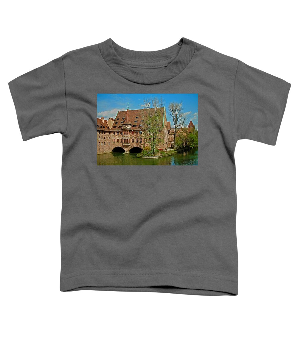 Europe Toddler T-Shirt featuring the photograph Heilig-Geist-Spital in Nuremberg by Juergen Weiss