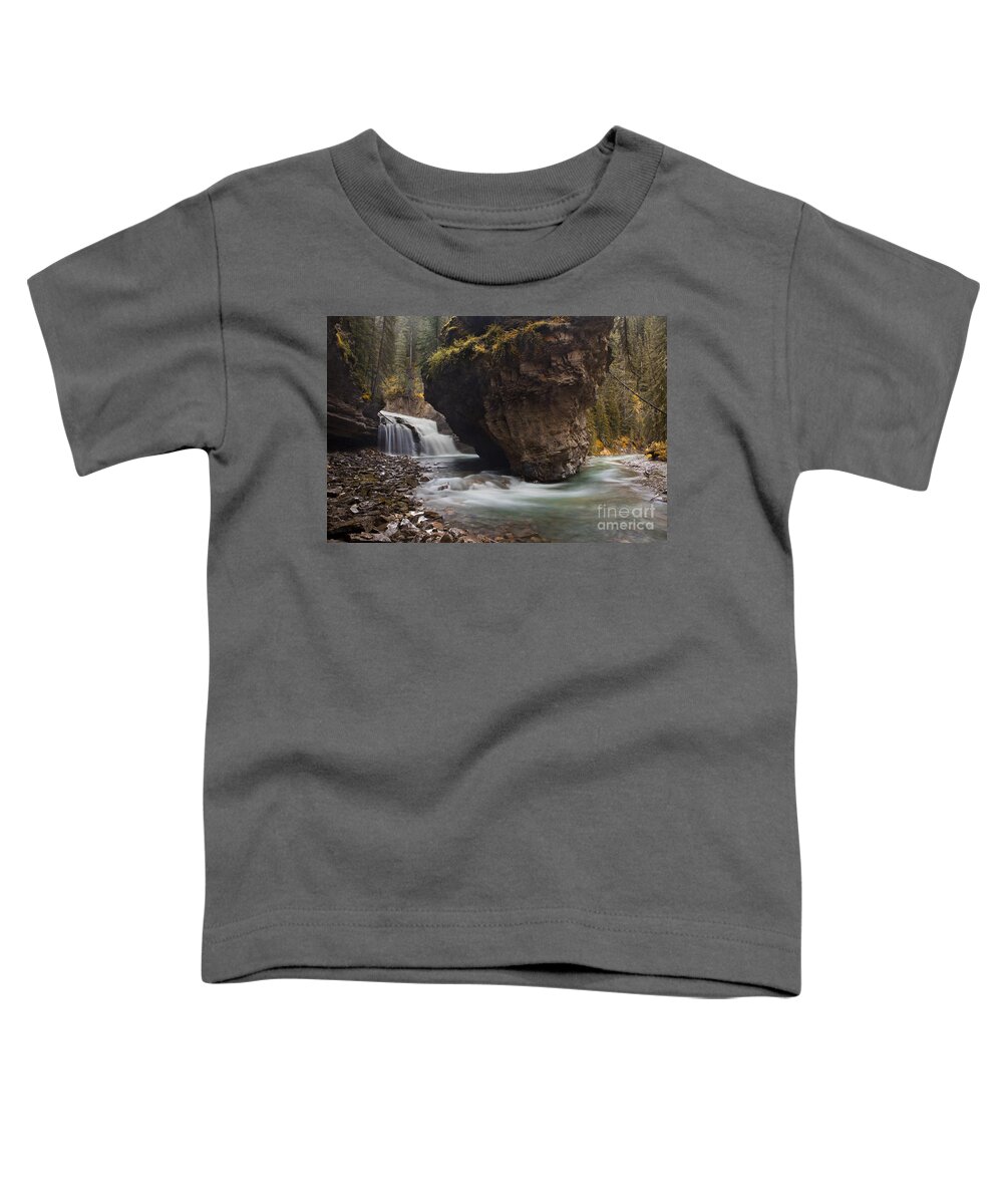 Water Photography Toddler T-Shirt featuring the photograph Johnston Creek waterfall by Keith Kapple